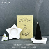 East of India | Matchbox-Incense Cone - Star