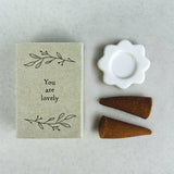 East of India | Matchbox-Incense Cone - Lovely