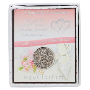 Wedding Keepsake | Lucky Sixpence in box