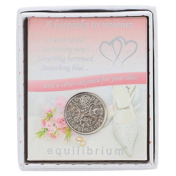 Wedding Keepsake | Lucky Sixpence in box