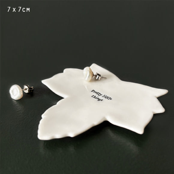 East of India | Porcelain Leaf Dish - Pretty Little Things