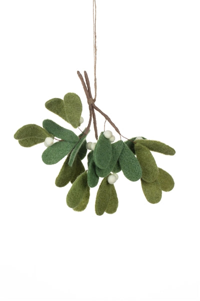 Christmas Decoration | Bunch of Felt Mistletoe