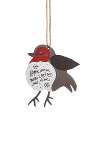 Christmas Decoration | Metal Robin - robins appear when loved ones