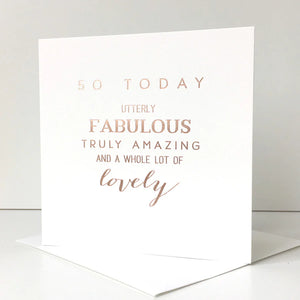 Megan Claire | 50th Birthday Card