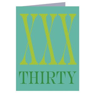 Keli Stileman | Roman numerals thirty card